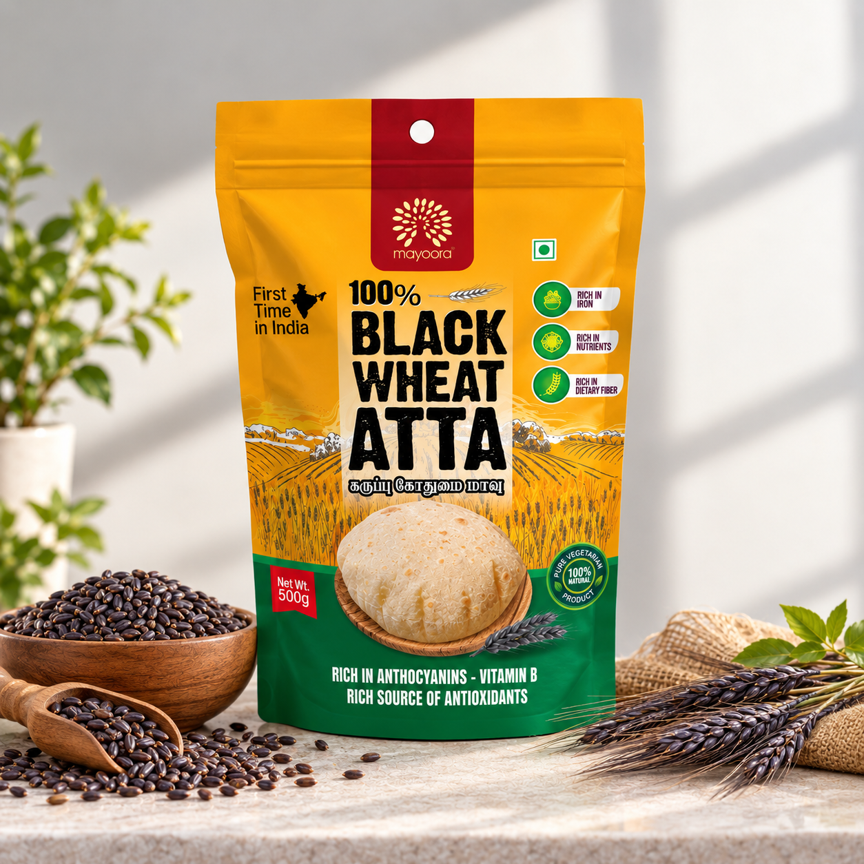 Black Wheat Atta